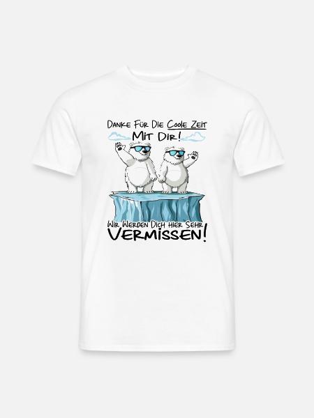 Wir werden dich vermissen - Jobwechsel Kollegen - Männer T-Shirt - Weiß