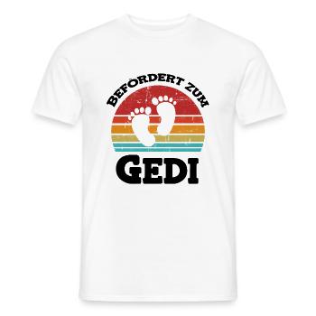 Befördert zum Gedi Patenonkel Österreich - Männer T-Shirt - Weiß - Vorne - AI Model Male 178 dark (178cm)