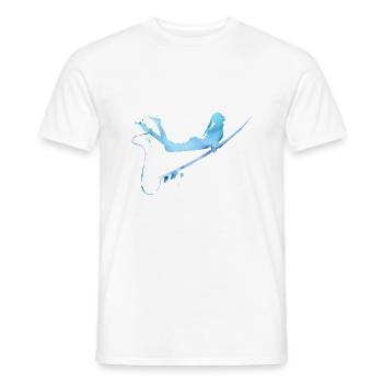 Plongée de canard - T-shirt homme - blanc - Devant - AI Model Male 178 dark (178cm)