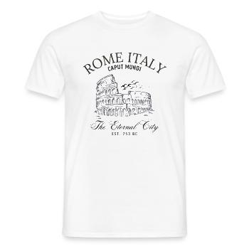 Rome Italy Vintage Landscape - Men's T-Shirt - white - Front - AI Model Male 178 dark (178cm)