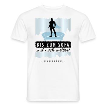 HELD - SOFA - Männer T-Shirt - Weiß - Vorne - AI Model Male 178 dark (178cm)
