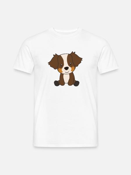 Australian Sheperd Hund Tierfreunde - Männer T-Shirt - Weiß