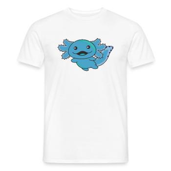 Axolotl verschiedene Arten von Axolotls süße Tiere - Männer T-Shirt - Weiß - Vorne - AI Model Male 178 dark (178cm)