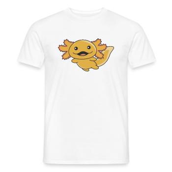 Axolotl verschiedene Arten von Axolotls süße Tiere - Männer T-Shirt - Weiß - Vorne - AI Model Male 178 dark (178cm)