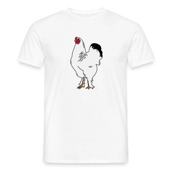 Brahma Hahn Hühner Lustig Landwirt Huhn - Männer T-Shirt - Weiß - Vorne - AI Model Male 178 dark (178cm)