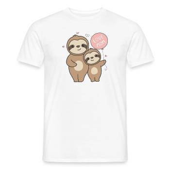 Meilleure maman paresseuse maman avec enfant Mère fête des mères - T-shirt homme - blanc - Devant - AI Model Male 178 dark (178cm)