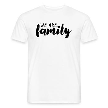 Nous sommes une famille - T-shirt homme - blanc - Devant - AI Model Male 178 dark (178cm)