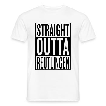 Reutlingen - Männer T-Shirt - Weiß - Vorne - AI Model Male 178 dark (178cm)