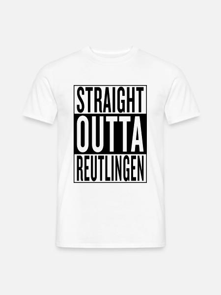 Reutlingen - Männer T-Shirt - Weiß