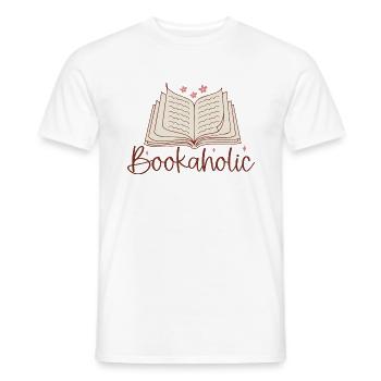 Accro du livre - T-shirt homme - blanc - Devant - AI Model Male 178 dark (178cm)