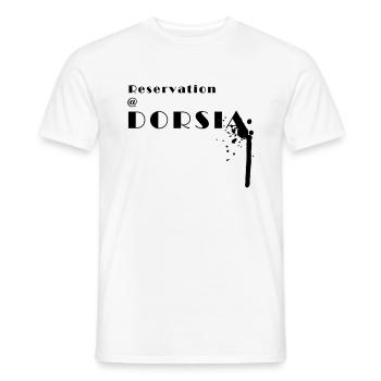 reservation at dorsia - T-shirt homme - blanc - Devant - AI Model Male 178 dark (178cm)