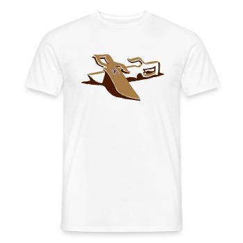 knivesgrey - Männer T-Shirt - Weiß - Vorne - AI Model Male 178 dark (178cm)