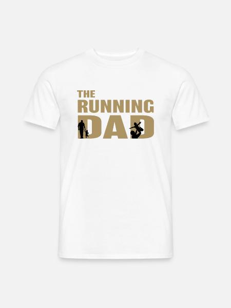 The running dad Geschenk Geburtstag Papa Humor - Männer T-Shirt - Weiß