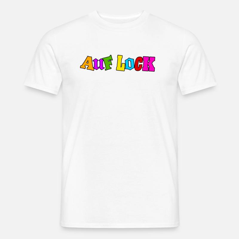 Auf Lock - Männer T-Shirt - Weiß