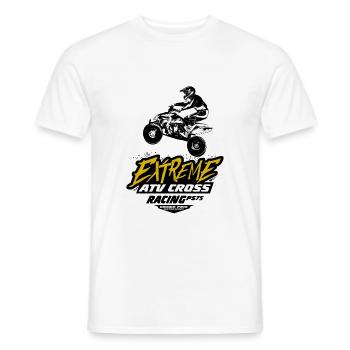 Quad Racing - ATV Racer - T-shirt homme - blanc - Devant - AI Model Male 178 dark (178cm)