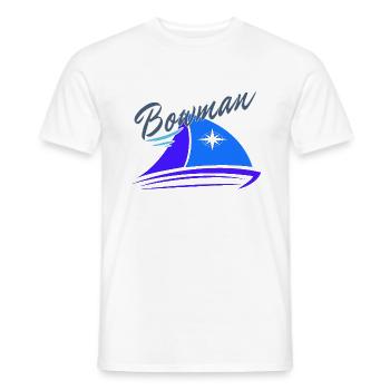 Bowman crew sailor skipper sailingboat sailing - Men's T-Shirt - white - Front - AI Model Male 178 dark (178cm)