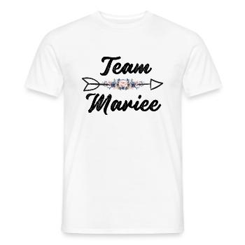 EVJF future mariée équipe de la mariée - T-shirt homme - blanc - Devant - AI Model Male 178 dark (178cm)