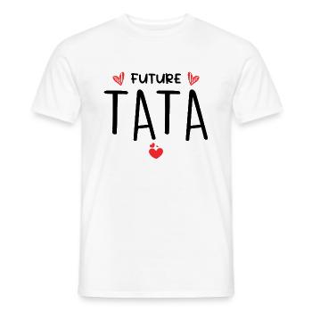 Future Tata Cadeau Pour Une Future Tante - T-shirt homme - blanc - Devant - AI Model Male 178 dark (178cm)
