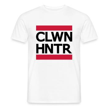 Clown Hunter - Men's T-Shirt - white - Front - AI Model Male 178 dark (178cm)