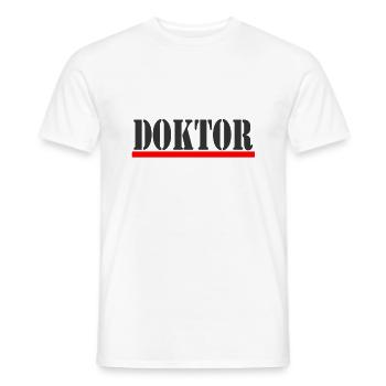 doctor - Men's T-Shirt - white - Front - AI Model Male 178 dark (178cm)