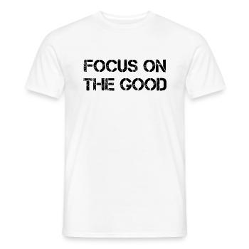 Motivating Quote Motivation Saying - Men's T-Shirt - white - Front - AI Model Male 178 dark (178cm)