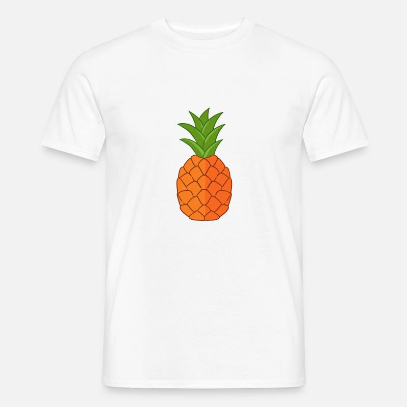 ananas - T-shirt herr - vit