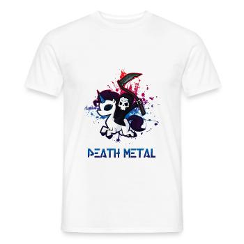 Death Metal Fan - T-shirt homme - blanc - Devant - AI Model Male 178 dark (178cm)