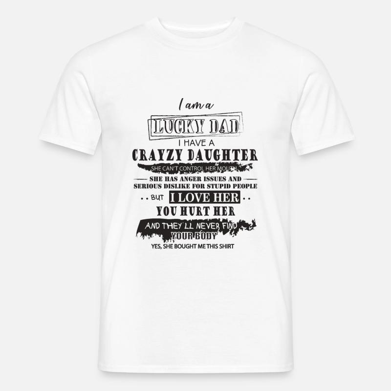 Vater Tochter - Männer T-Shirt - Weiß