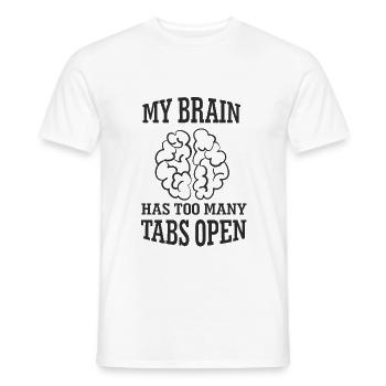 Internet Geek - Men's T-Shirt - white - Front - AI Model Male 178 dark (178cm)