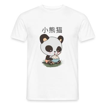 Panda Riz - T-shirt homme - blanc - Devant - AI Model Male 178 dark (178cm)
