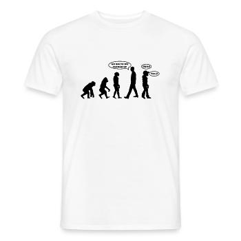 Swag Evolution - Männer T-Shirt - Weiß - Vorne - AI Model Male 178 dark (178cm)
