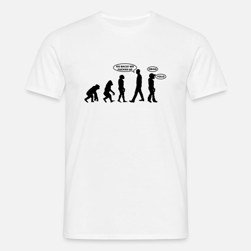 Swag Evolution - Männer T-Shirt - Weiß
