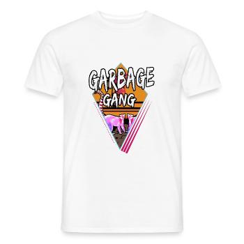 Garbage Gang - Männer T-Shirt - Weiß - Vorne - AI Model Male 178 dark (178cm)