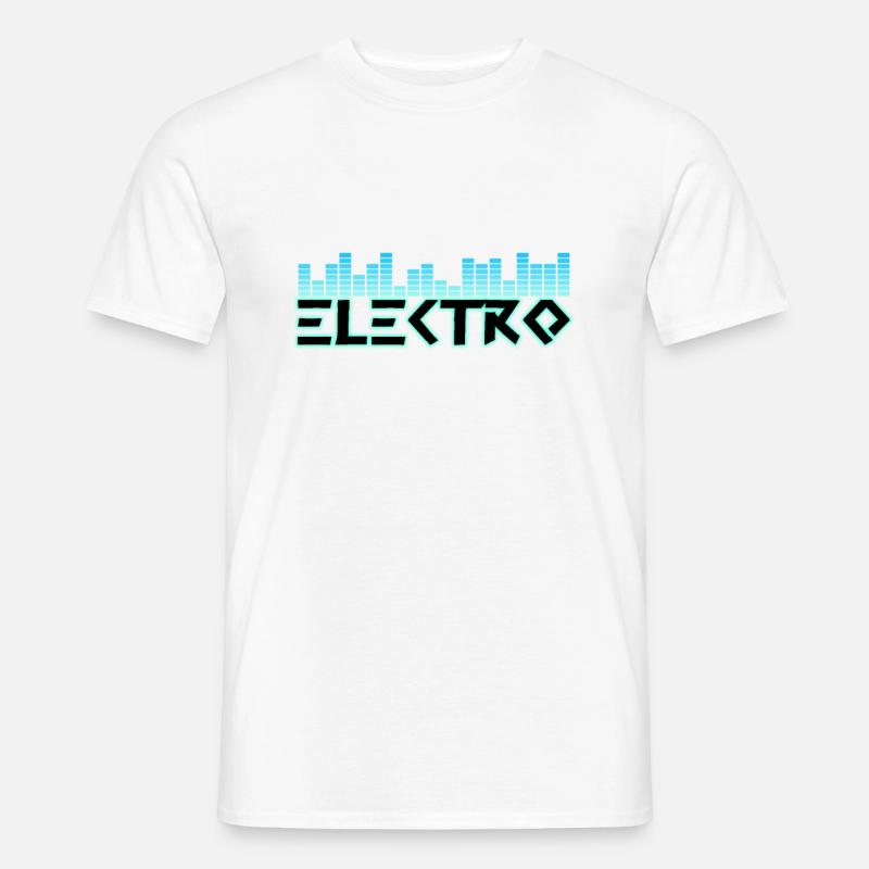 Electro - Männer T-Shirt - Weiß