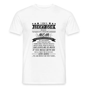 Sohn Einer Tollen Mutter - Männer T-Shirt - Weiß - Vorne - AI Model Male 178 dark (178cm)