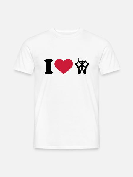 I love Ballet - Men's T-Shirt - white
