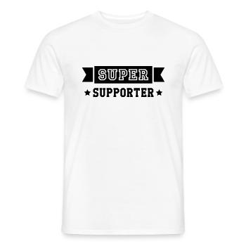 Supporter / Supportrice / Sport / Supporteur - T-shirt homme - blanc - Devant - AI Model Male 178 dark (178cm)