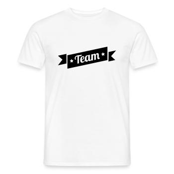 team - T-shirt homme - blanc - Devant - AI Model Male 178 dark (178cm)