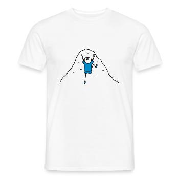 Klettern Kletterwand - V2 - Männer T-Shirt - Weiß - Vorne - AI Model Male 178 dark (178cm)