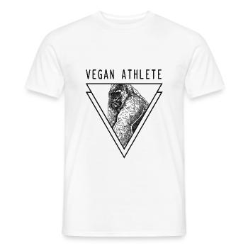 Gorilla silverback vegan athlete - Men's T-Shirt - white - Front - AI Model Male 178 dark (178cm)