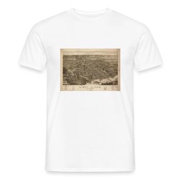 Knoxville 1886 - Men's T-Shirt - white - Front - AI Model Male 178 dark (178cm)