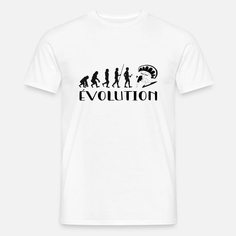 Évolution Du Singe Au surfeur - T-shirt homme - blanc