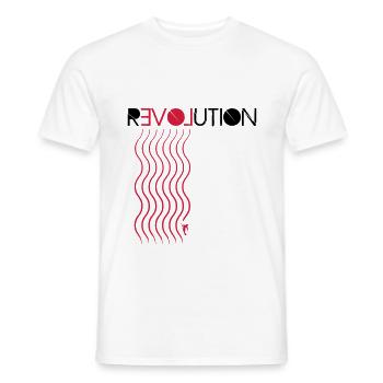Love Revolution Ski - T-shirt homme - blanc - Devant - AI Model Male 178 dark (178cm)