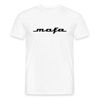 Mofa Logo Parodie (v2) - Männer T-Shirt - Weiß - Vorne - AI Model Male 178 dark (178cm)