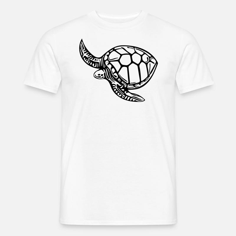 Schildkröte - Männer T-Shirt - Weiß