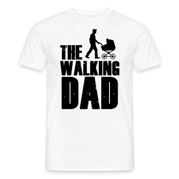 The Walking Dad - Men's T-Shirt - white - Front - AI Model Male 178 dark (178cm)