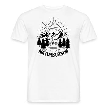 Natur Geschenkidee - Männer T-Shirt - Weiß - Vorne - AI Model Male 178 dark (178cm)