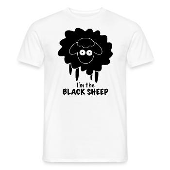 I am the Black Sheep - Men's T-Shirt - white - Front - AI Model Male 178 dark (178cm)