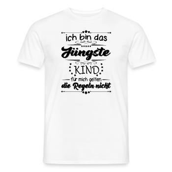 Familie Kinder das jüngste Kind - Männer T-Shirt - Weiß - Vorne - AI Model Male 178 dark (178cm)