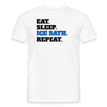 Ice bath - Men's T-Shirt - white - Front - AI Model Male 178 dark (178cm)